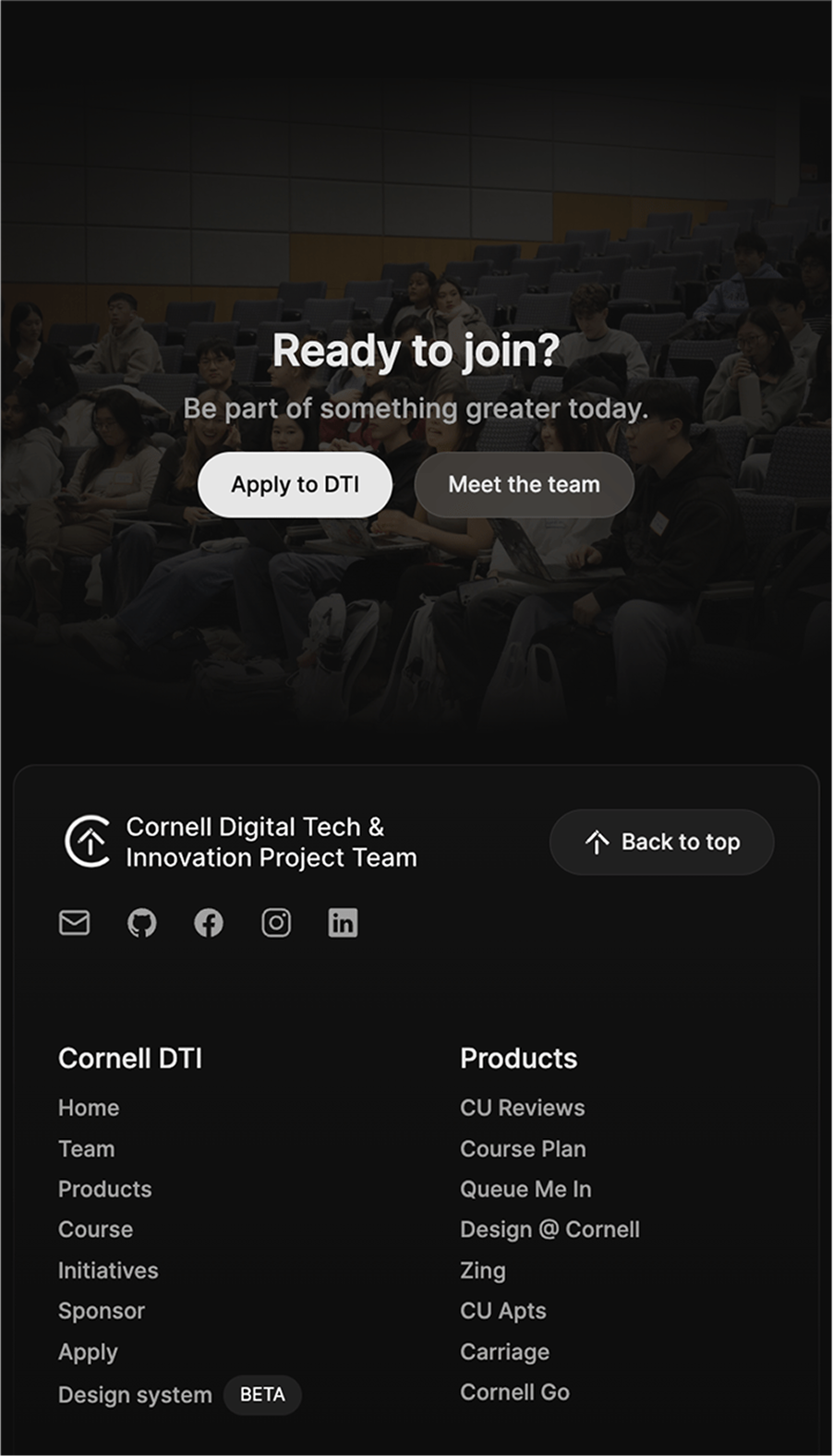 DTI footer