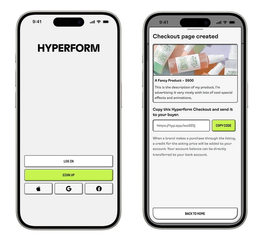 Hyperform login