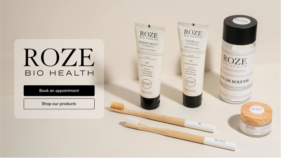 Roze BioHealth branding slide