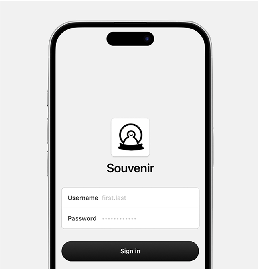 Souvenir login