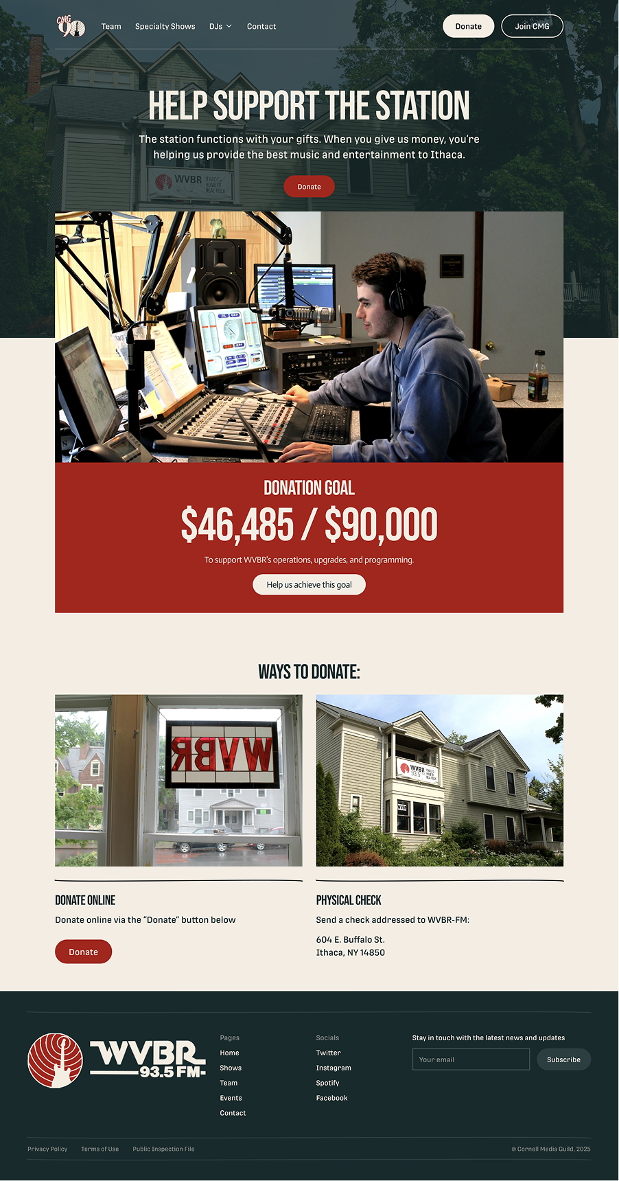Cornell Media Guild donate
